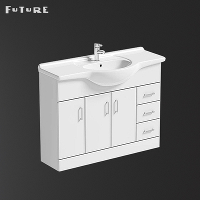 کابینت حمام 850*475*230 میلی‌متری روشویی ایستاده سفید