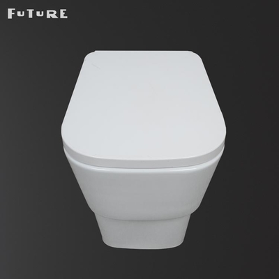 دو دکمه فلاش توالت مدرن بازگشت به دیوار P Trap WC عرض 350 میلی متر