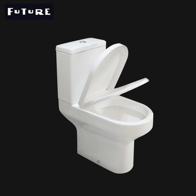 P Trap Close Coupled Comfort WC توالت دو تکه 610*357*400mm