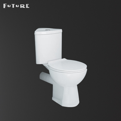Gravity Flushing Close Coupled Comfort ارتفاع توالت کف ایستاده WC 850mm ارتفاع