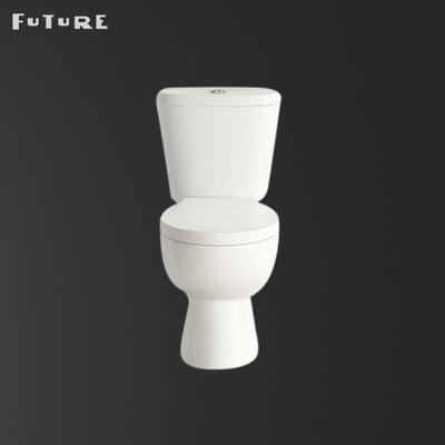 Gravity Flushing Close Coupled Comfort ارتفاع توالت کف ایستاده WC 850mm ارتفاع