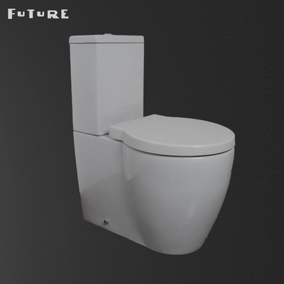 ISO9001 3L 6L Dual Flush Modern Close Coupled توالت سرامیکی ضد پیری