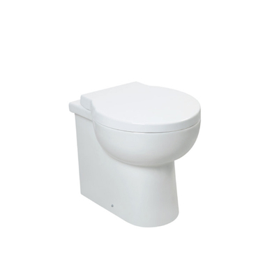 بی صدا Stabilize Bathroom Back to Wall توالت سفید مقاوم در برابر خش
