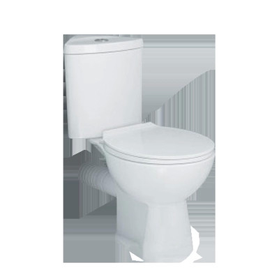 CE Flush Button Contemporary Close Coupled Toilt Longed Automatic