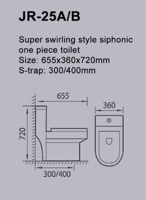 کمد آب سیفونیک Superswirl Flush Water Conservation Watercloset فیلیپین ISO9001