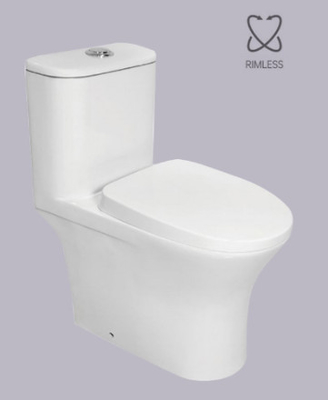 کارکرد خودکار توالت یک تکه دو فلاش توالت سایفونیک اضافی گردابی